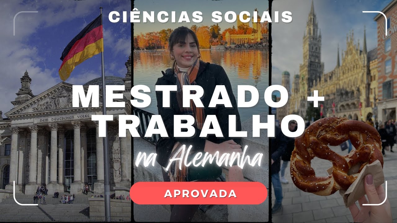 Ela passou para um mestrado na Alemanha com bolsa que permite trabalhar - Ciências Sociais