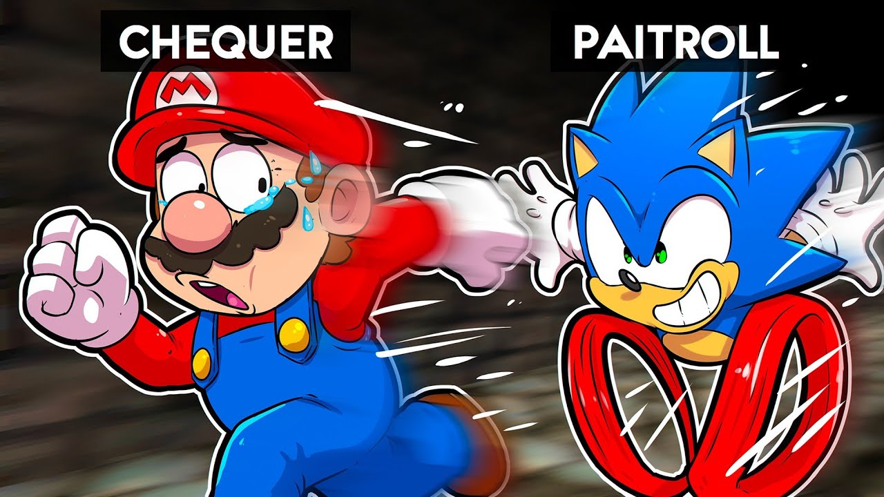 Mario 64, mas o SONIC me PERSEGUE! (feat. @ChequerChequerTV)