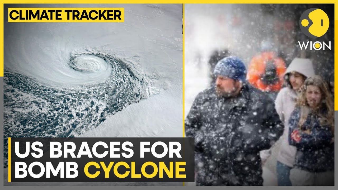 US Braces for Bomb Cyclone: Winter Storm Disrupts Travel, Cold Hits Central US | CLIMATE TRACKER