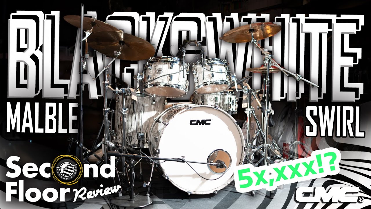 กลองชุด CMC Maple EVO สี Black&White Mable Swirl -Limited Product- | Second Floor Review