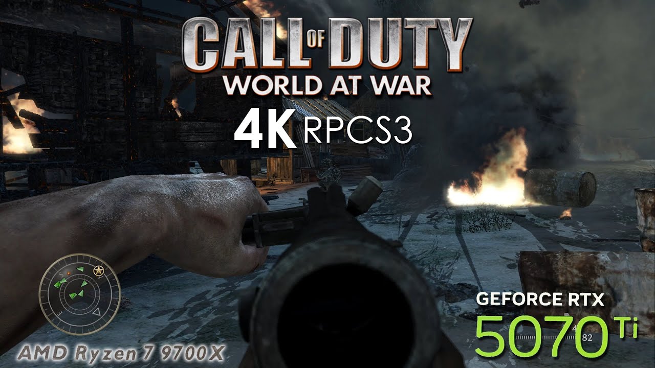 Call of Duty: World at War (4K / 2160p / 60fps) | RPCS3 Emulator 0.0.38-18263 | Sony PS3