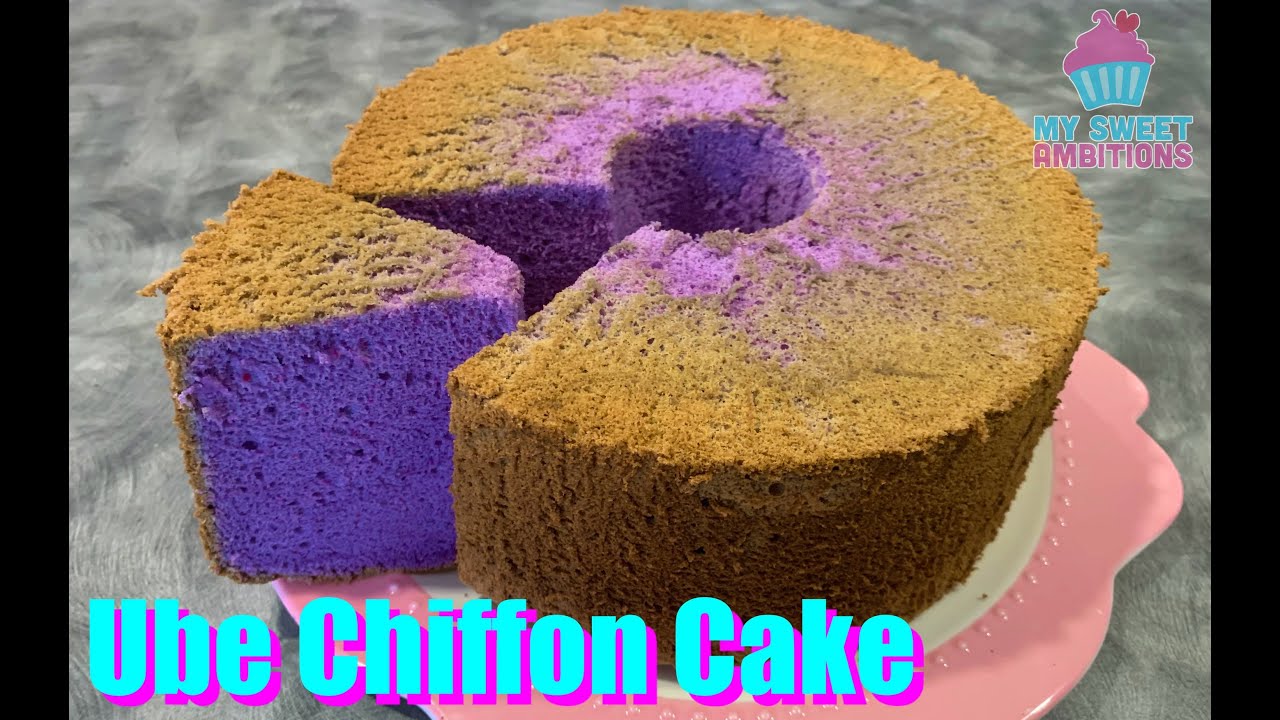 Ube Chiffon Cake - mysweetambitions