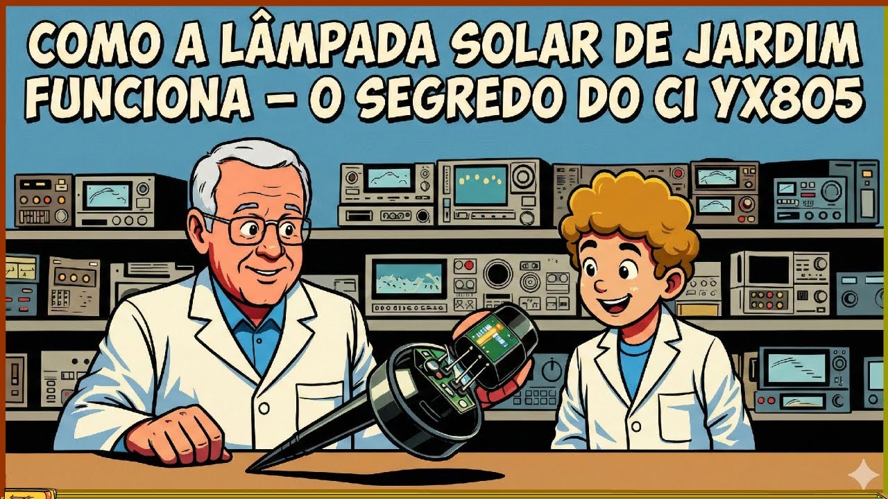 Como a lâmpada solar de jardim funciona — o segredo do CI YX805