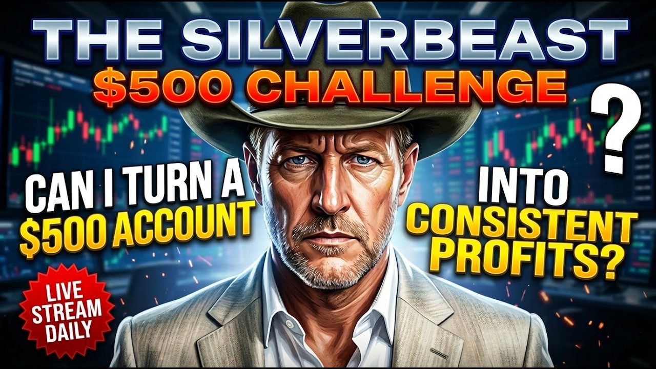 SilverBeast $500 Challenge &ndash; Day 1: Can I Turn $500 Into Profits Trading MNQ Live?
