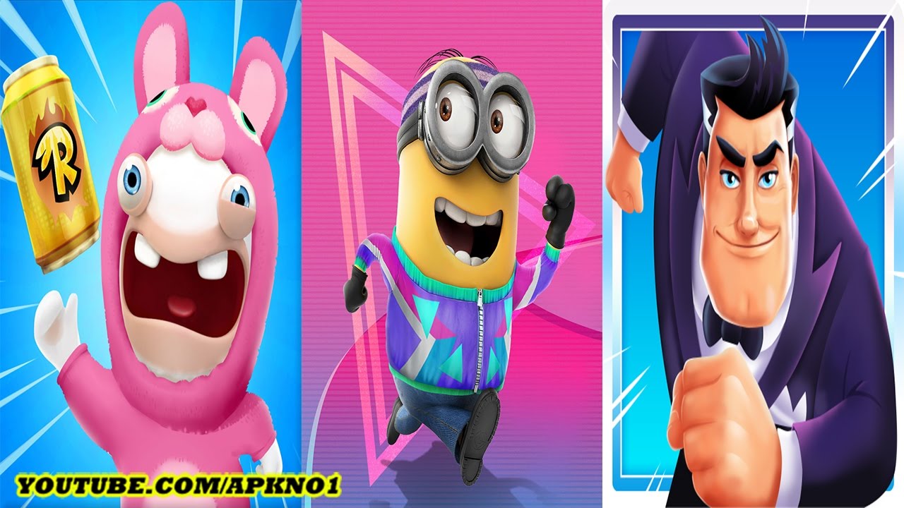 Rabbids Crazy Rush VS Despicable Me 2 - Minion Rush VS Agent Dash