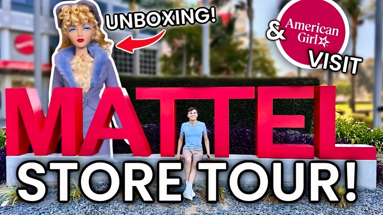 Let's Go to MATTEL! My Adventure in HOLLYWOOD! Gene Marshall UNBOXING! American Girl Store Tour!
