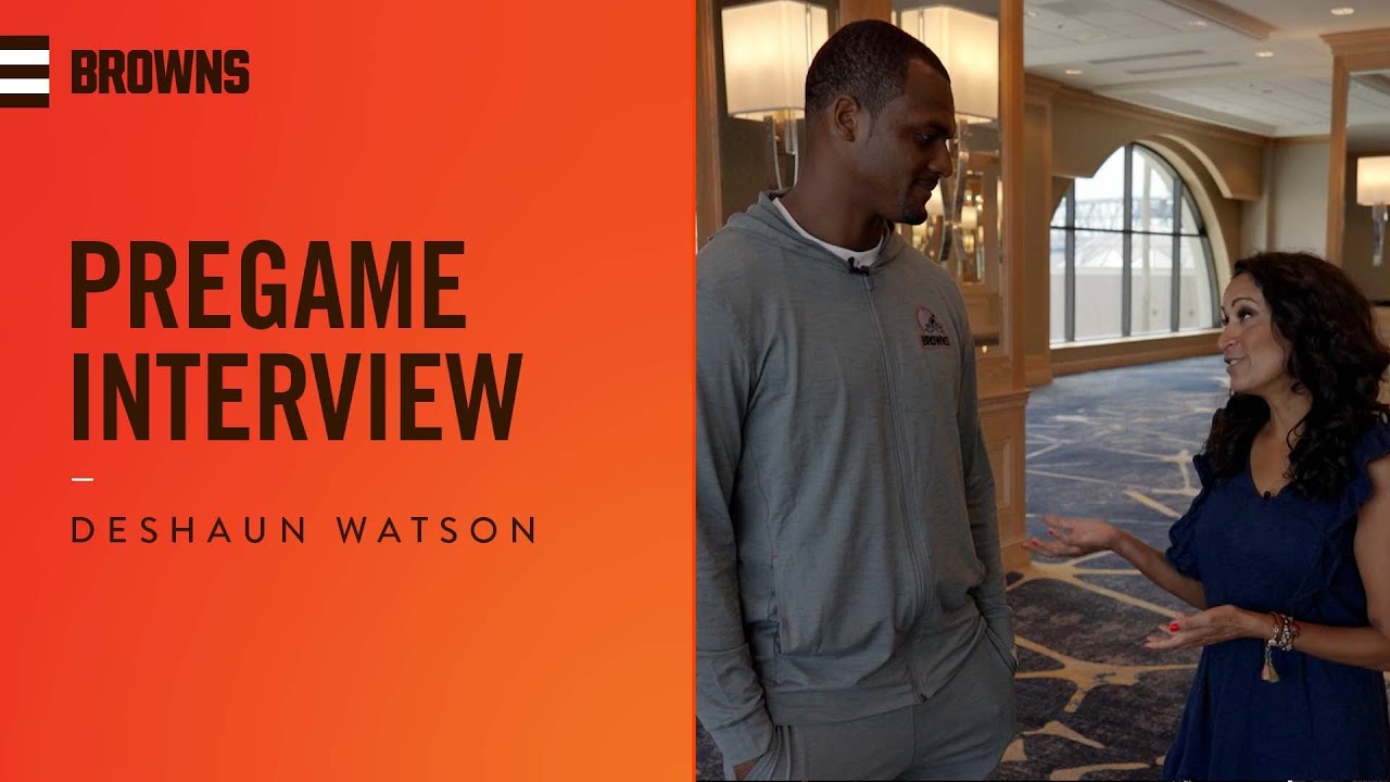 Deshaun Watson Pre-Game Interview at Jacksonville | Cleveland Browns