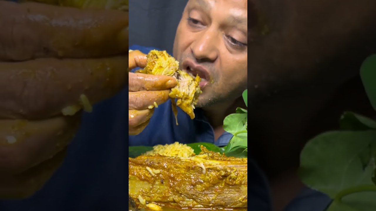 Stingray fish curry eating #asmr #shorts