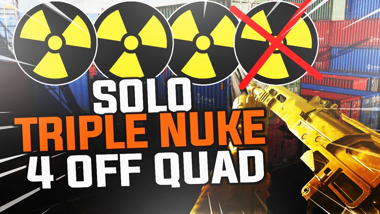 MODERN WARFARE: *SOLO* 4 OFF QUAD NUKE on NEW SHIPMENT MAP ( TRIPLE NUKE )
