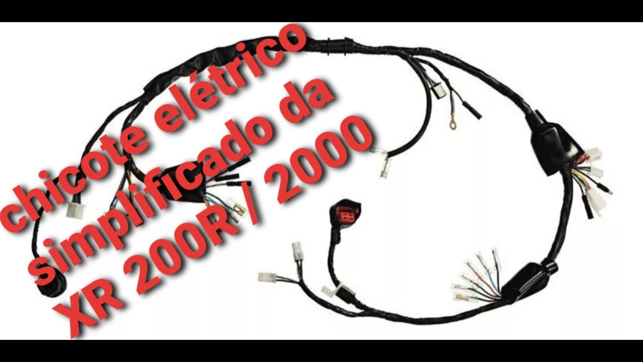Como fazer chicote elétrico simplificado da XR 200 R