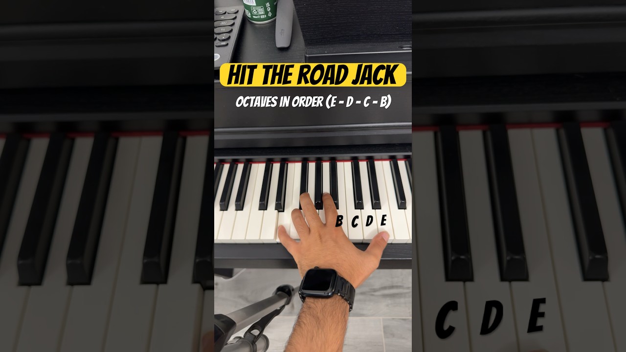 Hit The Road Jack Easy Piano Tutorial  #pianotutorial #pianolessons #easypiano