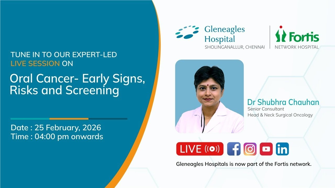 Live Session Alert: Oral Cancer – Early Signs, Risks & Screening