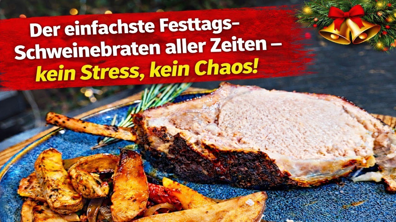 Festtags Schweinebraten Karree all in | Mega einfach, genial und saulecker | The BBQ BEAR