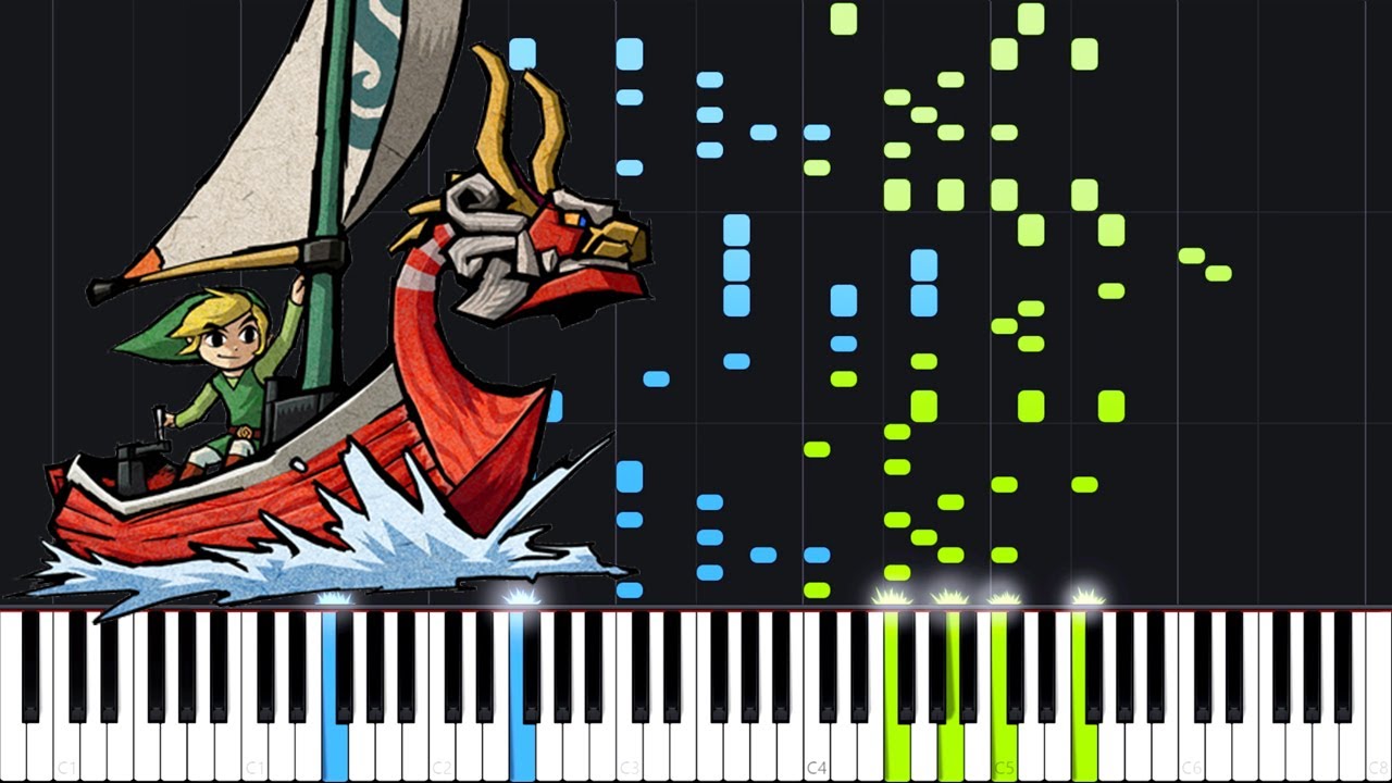 Dragon Roost Island - The Legend of Zelda: Wind Waker [Piano Tutorial] (Synthesia) // AqareCover