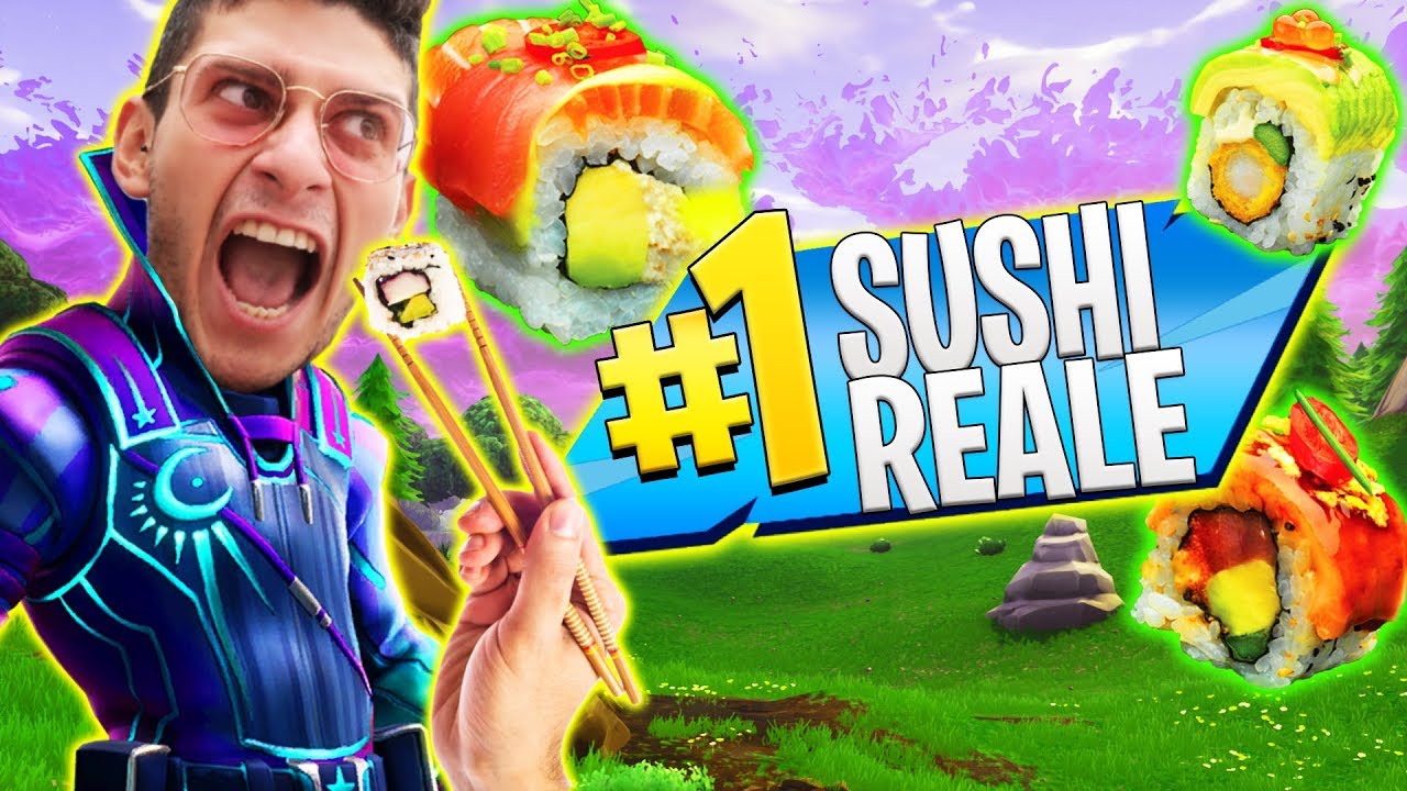 MANGIO SUSHI MENTRE GIOCO A FORTNITE!! GUARDATE CHE SUCCEDE!!