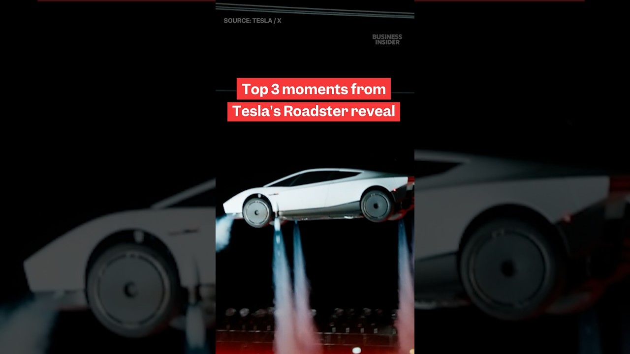 #Tesla reveals #Roadster able to drive upside down, launch in air, hit 60 mph in less than 1 second