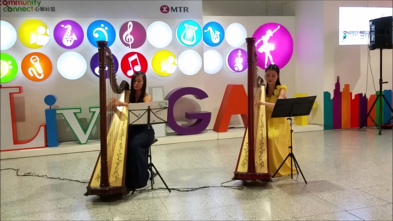 Student Duet Performance (Shela X ？) 現場用豎琴彈奏《Beauty & the Beast》！