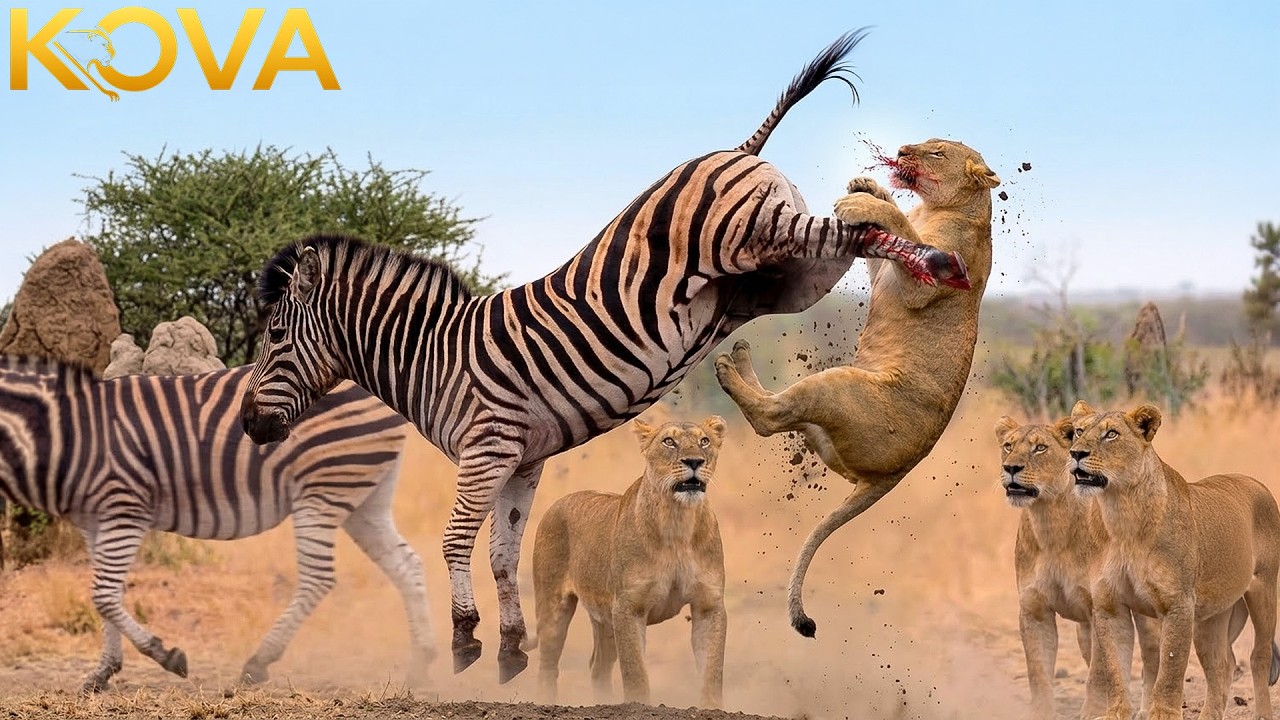 Столкновения и конфликты: зебры, львы и другие животные | Вечер боев животных