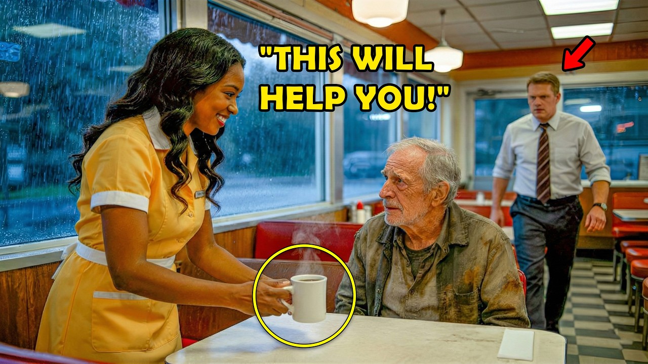 She Gave a Freezing Old Man Free Coffee, Never Knowing He Was a Billionaire