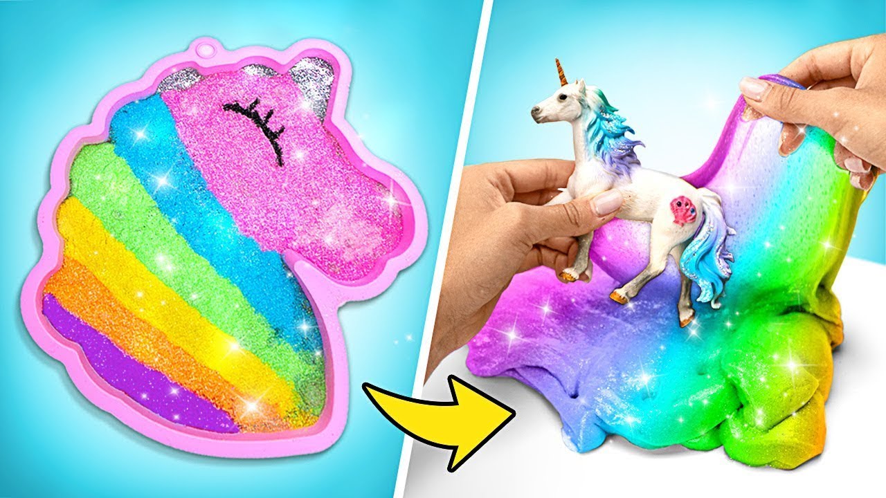 Leuchtender Regenbogen-Einhorn-Mix | COOLEST CRAFTS 🦄✨