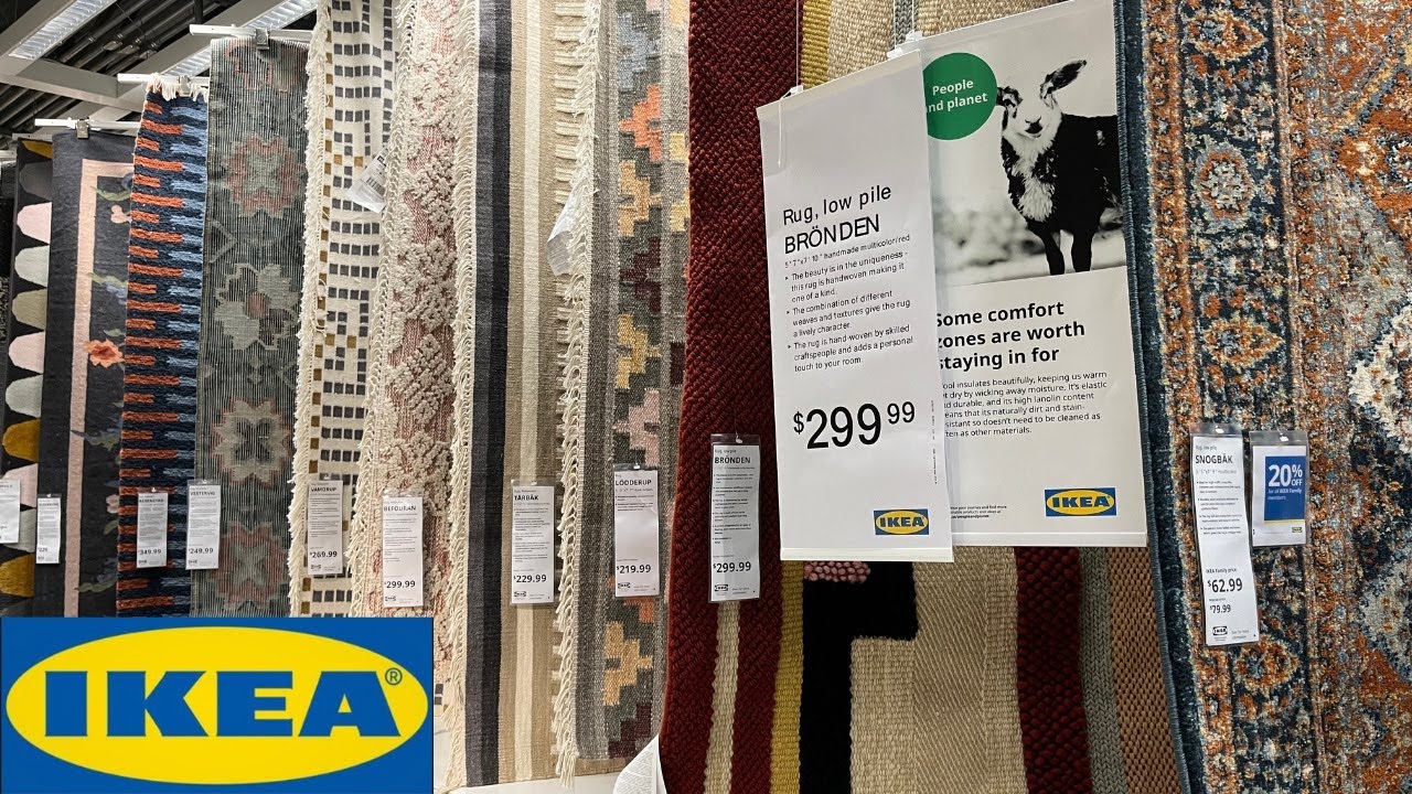 IKEA CARPETS RUGS IN STORE WALK THROUGH