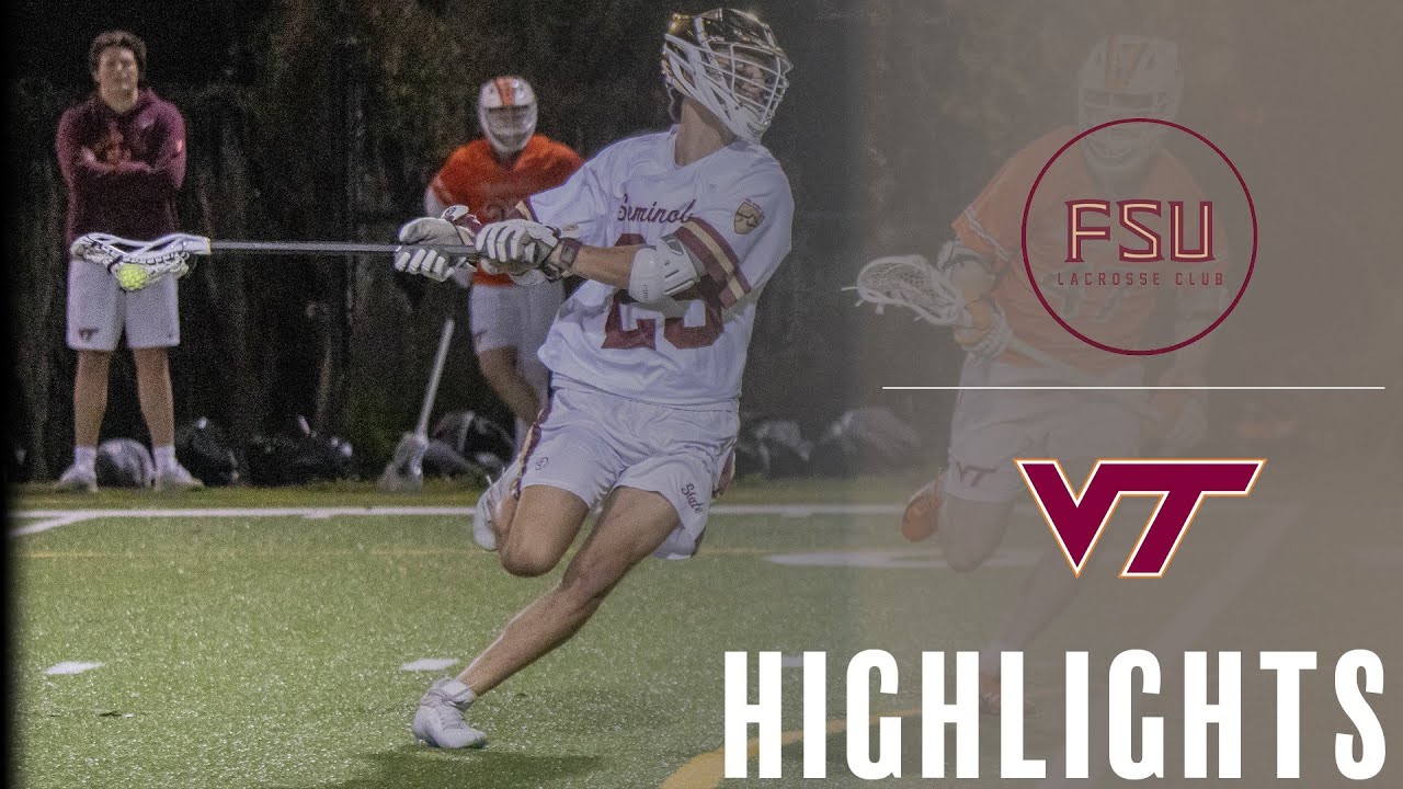 FSU Vs. Virginia Tech | MCLA Men's Club Lacrosse | Full Game Highlights
