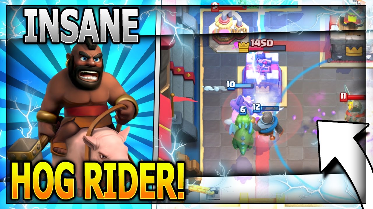 NEW HOG LIGHTNING DECK - NO LEGENDARY CARDS! Hog Rider Legendary Arena 11 in Clash Royale