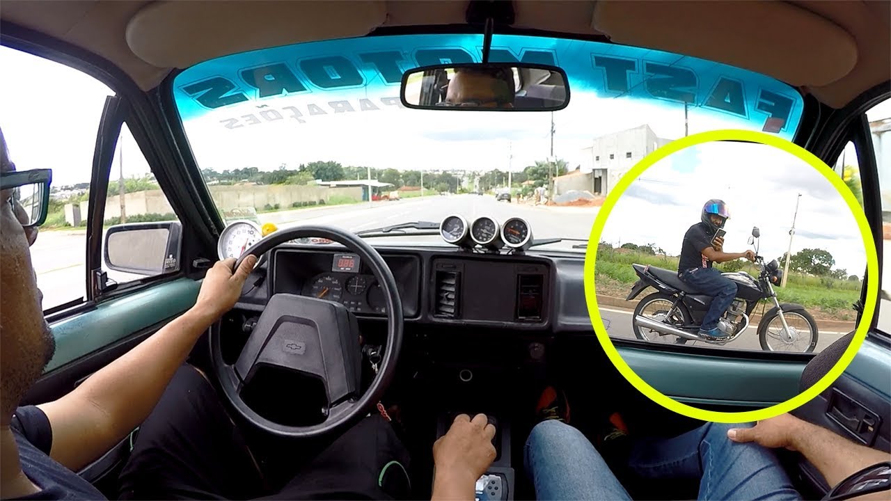 Chevette Turbo 370 cv - Até o Cara Da Moto Pediu Pra Acelerar Forte