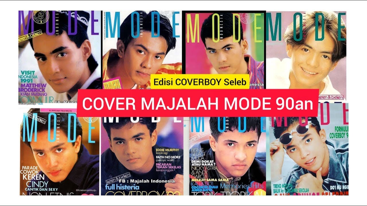 MAJALAH MODE 90an (Cover Selebritis) #coverboy #majalahmode #majalahremaja #jadul #covermajalah