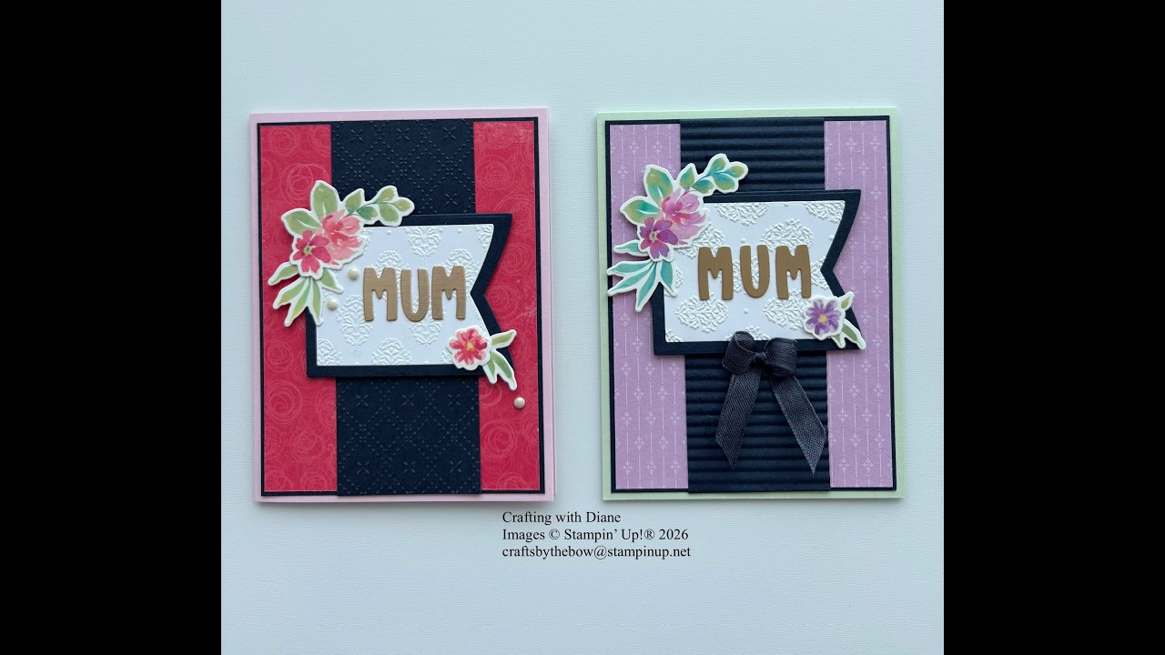 Floral Washi tape cards