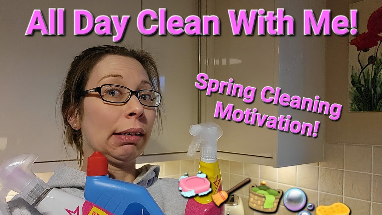 All Day Clean With Me | Spring Clean | Cleaning Motivation | Mum Life UK 🇬🇧 🧽🫧🧺🧹🧼
