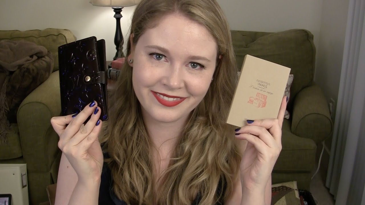 Louis Vuitton PM Agenda in Amarante Vernis & 2015 Inserts