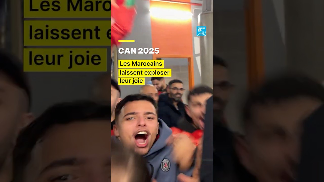 CAN 2025 : les Marocains laissent exploser leur joie après la victoire contre le Cameroun
