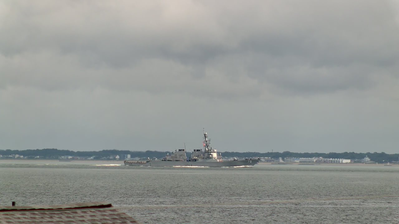 USS Porter DDG 78 Inbound to Norfolk