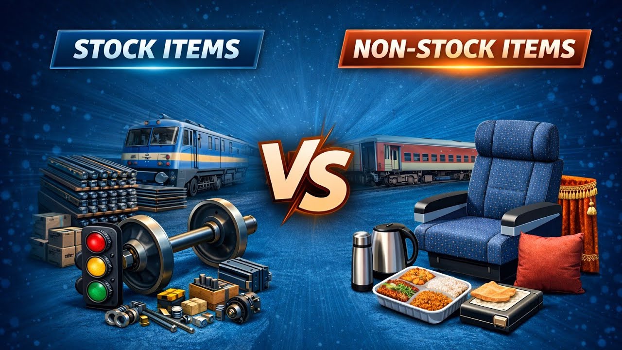 Stock vs Non-Stock Items in Indian Railways | Inventory Control & Store Management