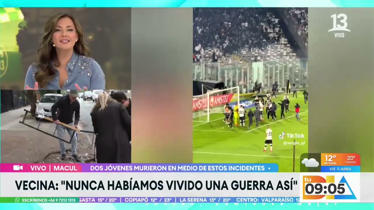 Vecinos del Estadio Monumental aterrorizados: 