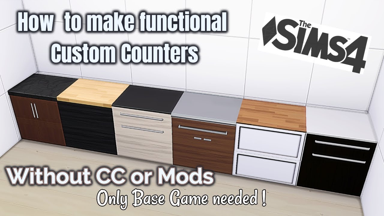 Custom Functional Counters |NOCC or Mods| Only Base Game Needed| The Sims 4