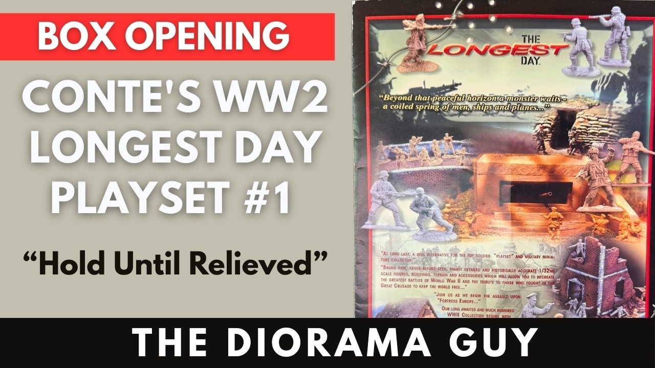Box Opening of Conte's WWII Longest Day Playset #1 Hold Until Relieved | by The Diorama Guy