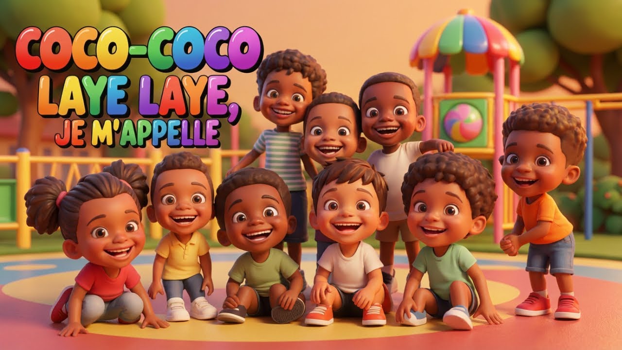 🎵Coco laye laye avec prenoms africains🎵comptines africaines