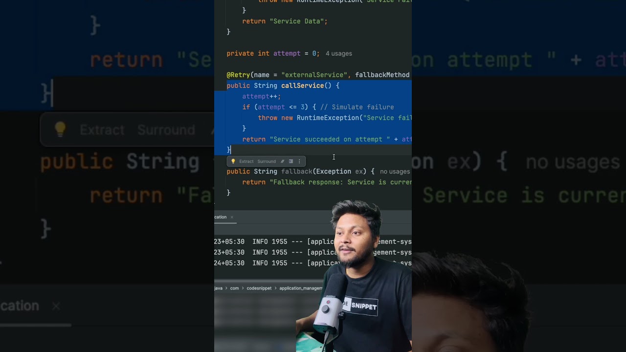 Retry In Resilience4j #springframework #coding #programming