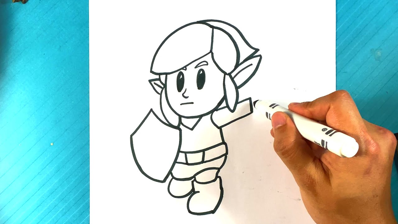 EASY How to Draw LEGEND OF ZELDA - Links Awakening