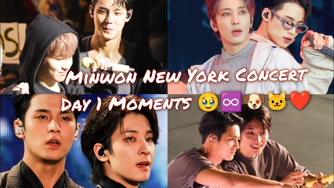 Minwon New York Concert Day 1 Moments 🥹♾️🐶🐱❤️ #minwon #meanie #mingyu #wonwoo #kimmingyu #svt