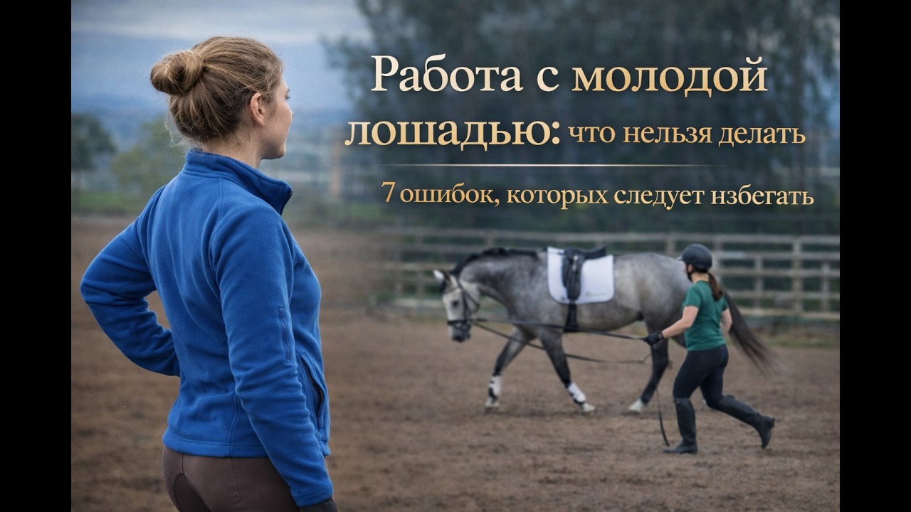 Работа с молодой лошадью: что НЕЛЬЗЯ ДЕЛАТЬ.  7 типичных ошибок хозяев молодых лошадей