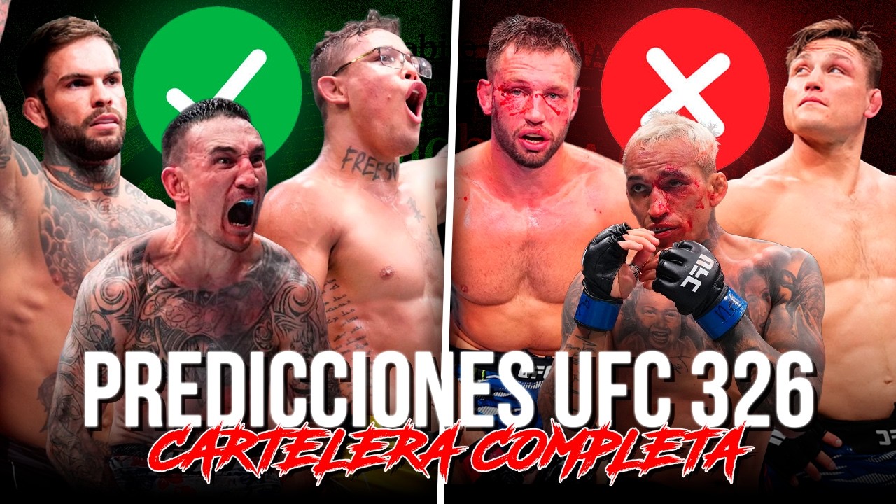 UFC 326 PREDICCIONES (CARTELERA COMPLETA) | HOLLOWAY VS OLIVEIRA 2