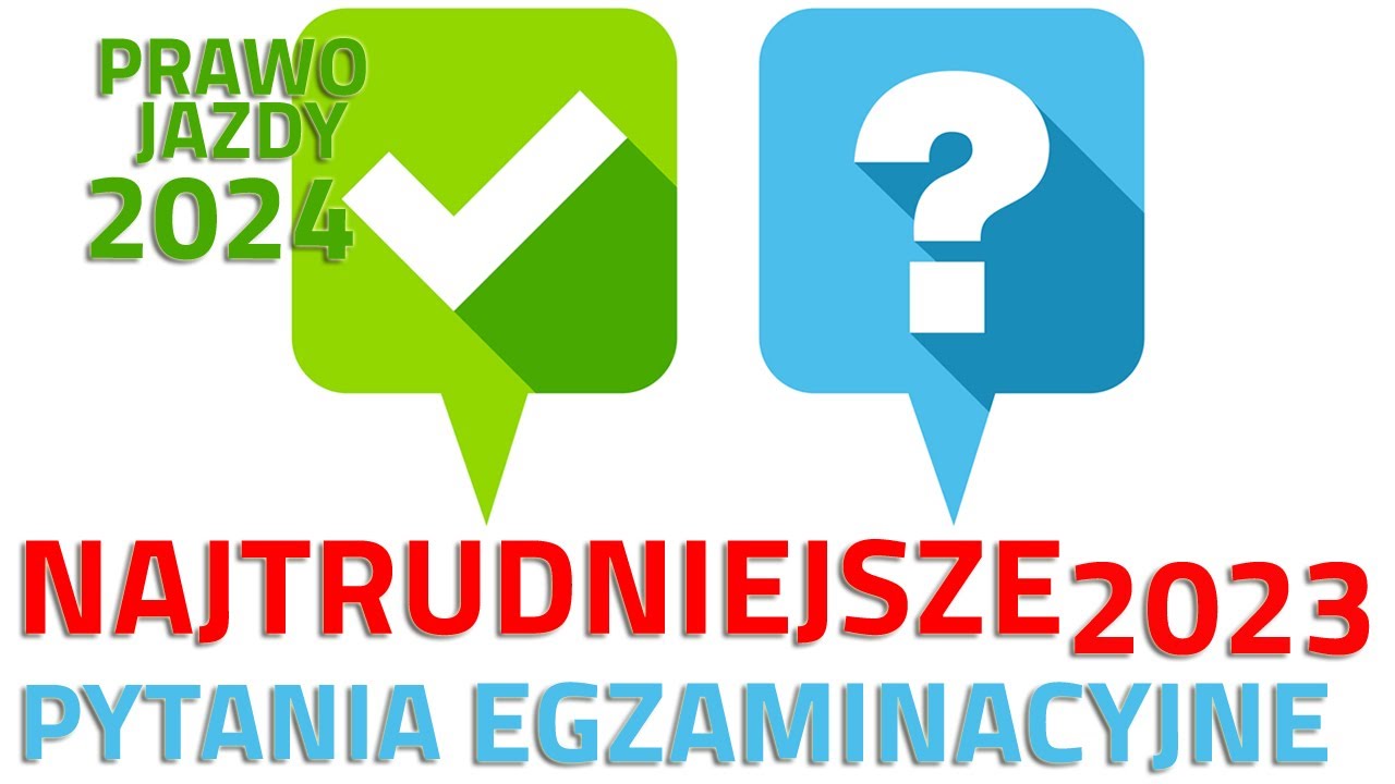 🎯Najtrudniejsze 🎯pytania z egzaminu na prawo jazdy 2023