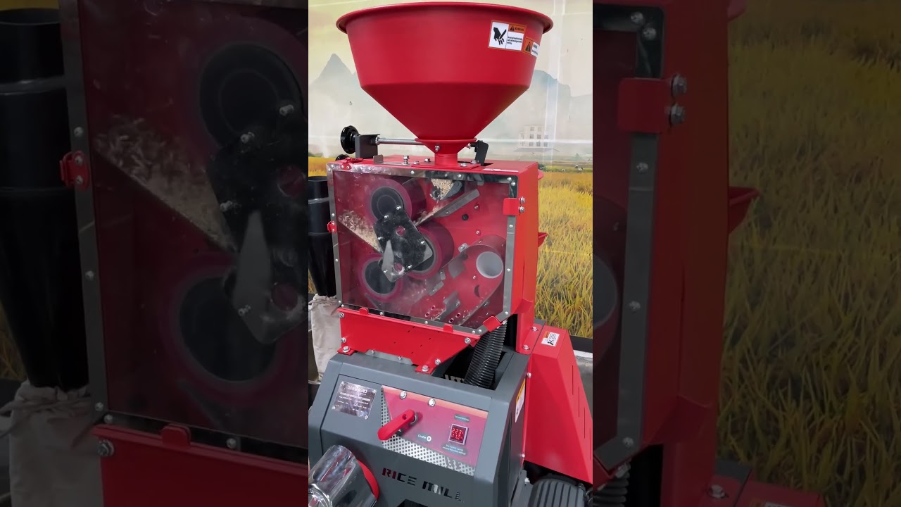 One machine does three jobs: Rice Mill husking + milling + crushing. Will it go viral?#farmer