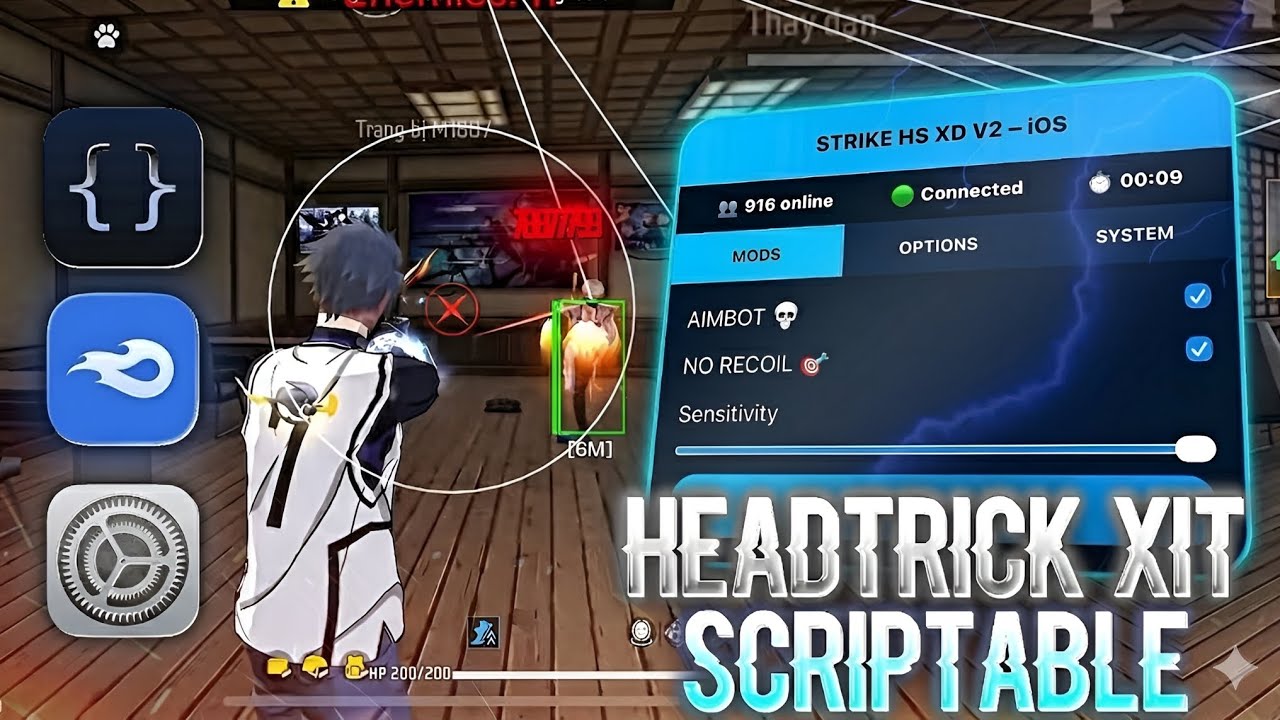 SCRIPTABLE IOS FF  🔥 FREE FIRE IOS DNS 🔥SCRIPT PANEL FOR IOS 🗿ANTIBAN IOS PANEL