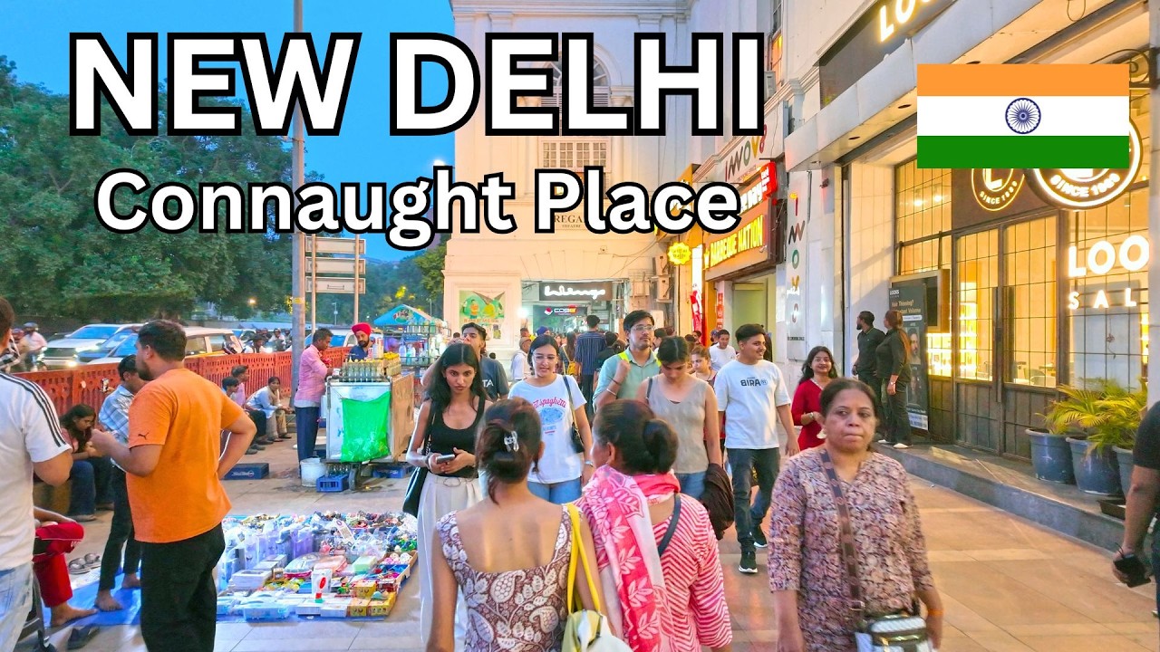 Connaught Place & Janpath, New Delhi 🇮🇳 | Evening Shopping & Street Life (4K Walking Tour 2026)