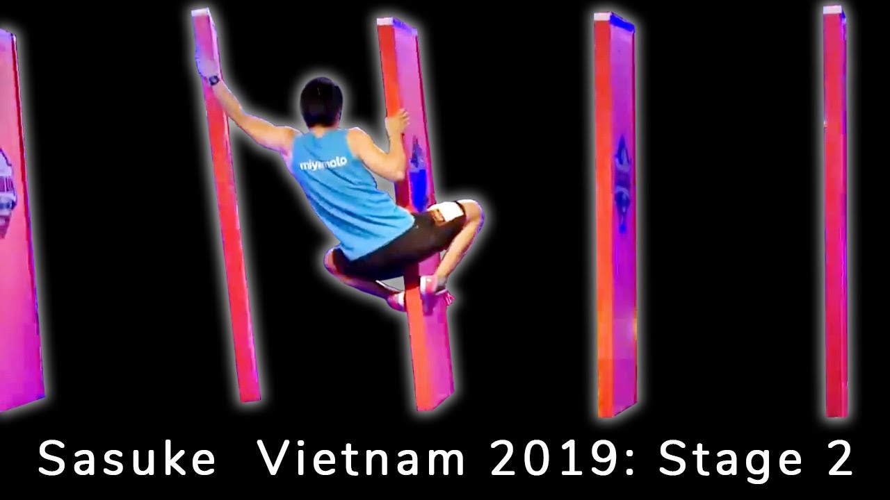 Sasuke Vietnam 2019: stage 2 - Derek Miyamoto