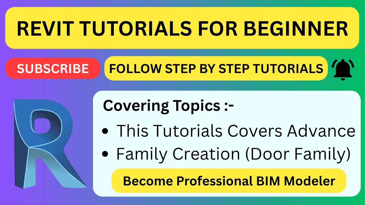 Family Creation Part 1 | Revit Architecture | #revit #draftingtobim #revitbim